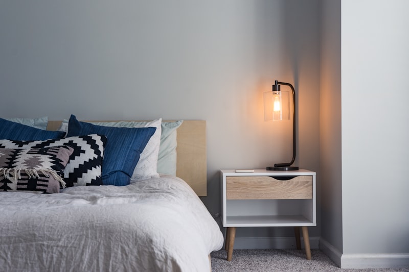 Rattan & Oak 2-Drawer Bedside Table - Image 3