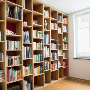 Modular Grid Storage Bookshelf