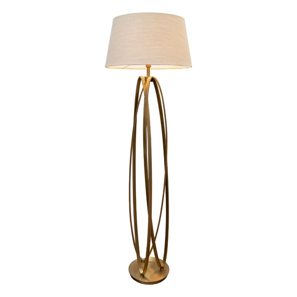 RV Astley Brisa Floor Lamp in Antique Brass - Image 2